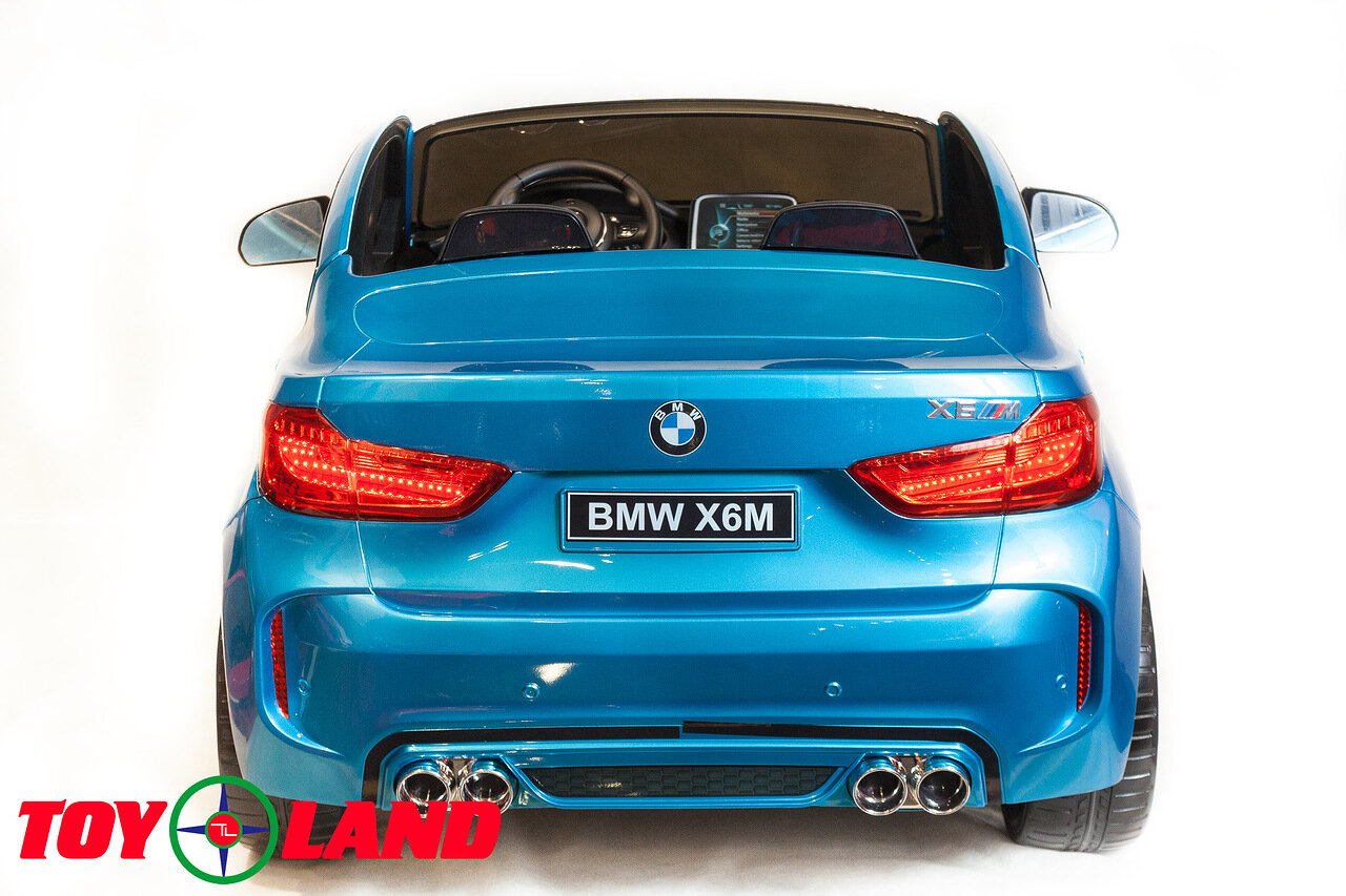 Электромобиль ToyLand BMW X6 mini синего цвета  